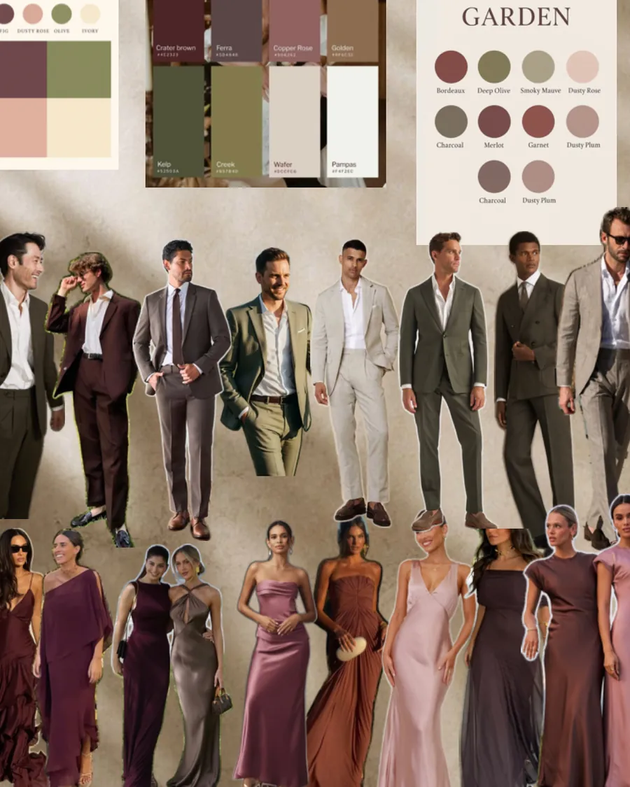 Элегантные женские и мужские образы в природных оттенках